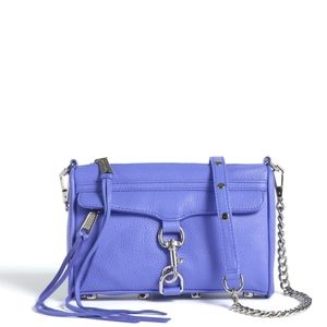 Rebecca Minkoff periwinkle leather Mac bag